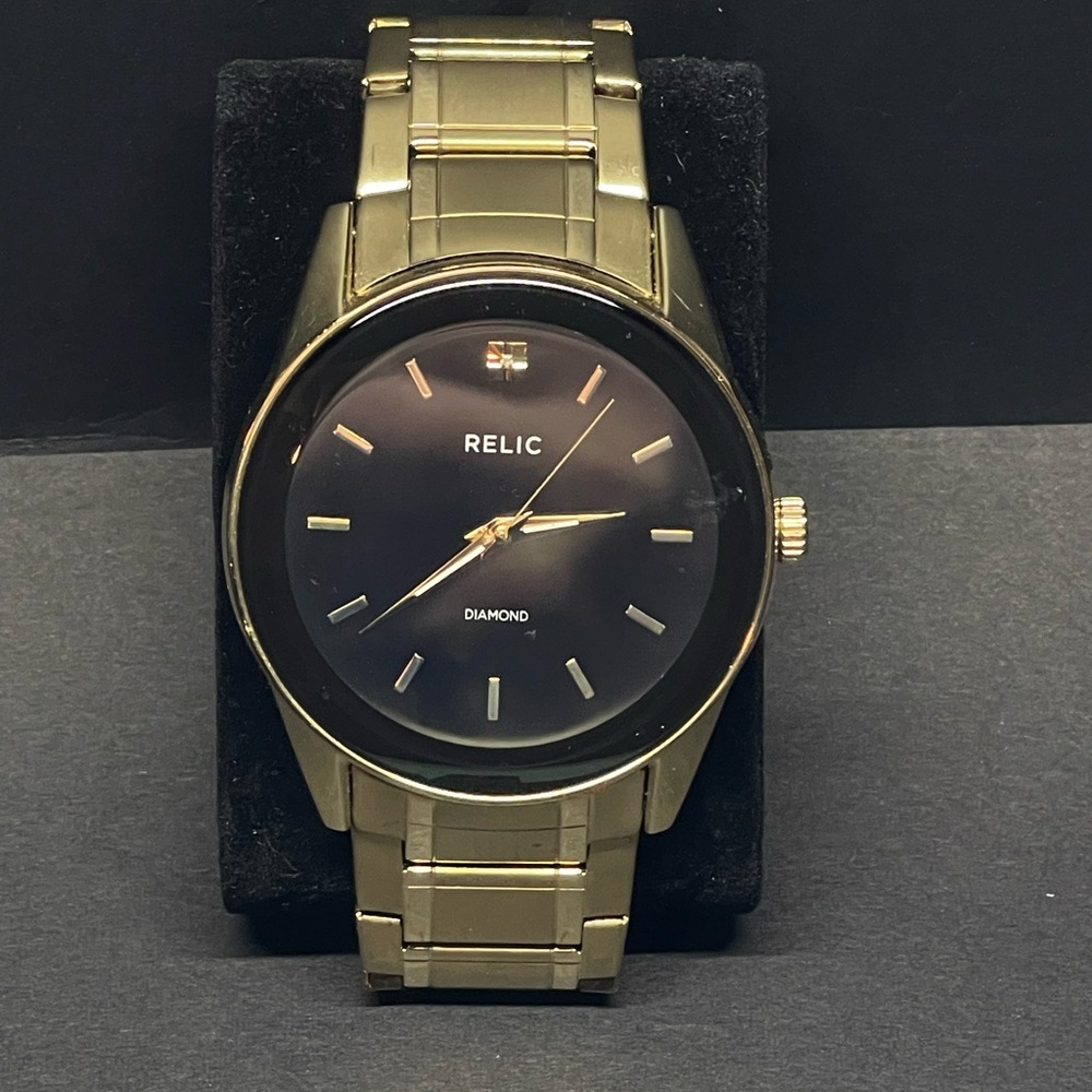 Diamond Accent Gold Relic Men’s Watch